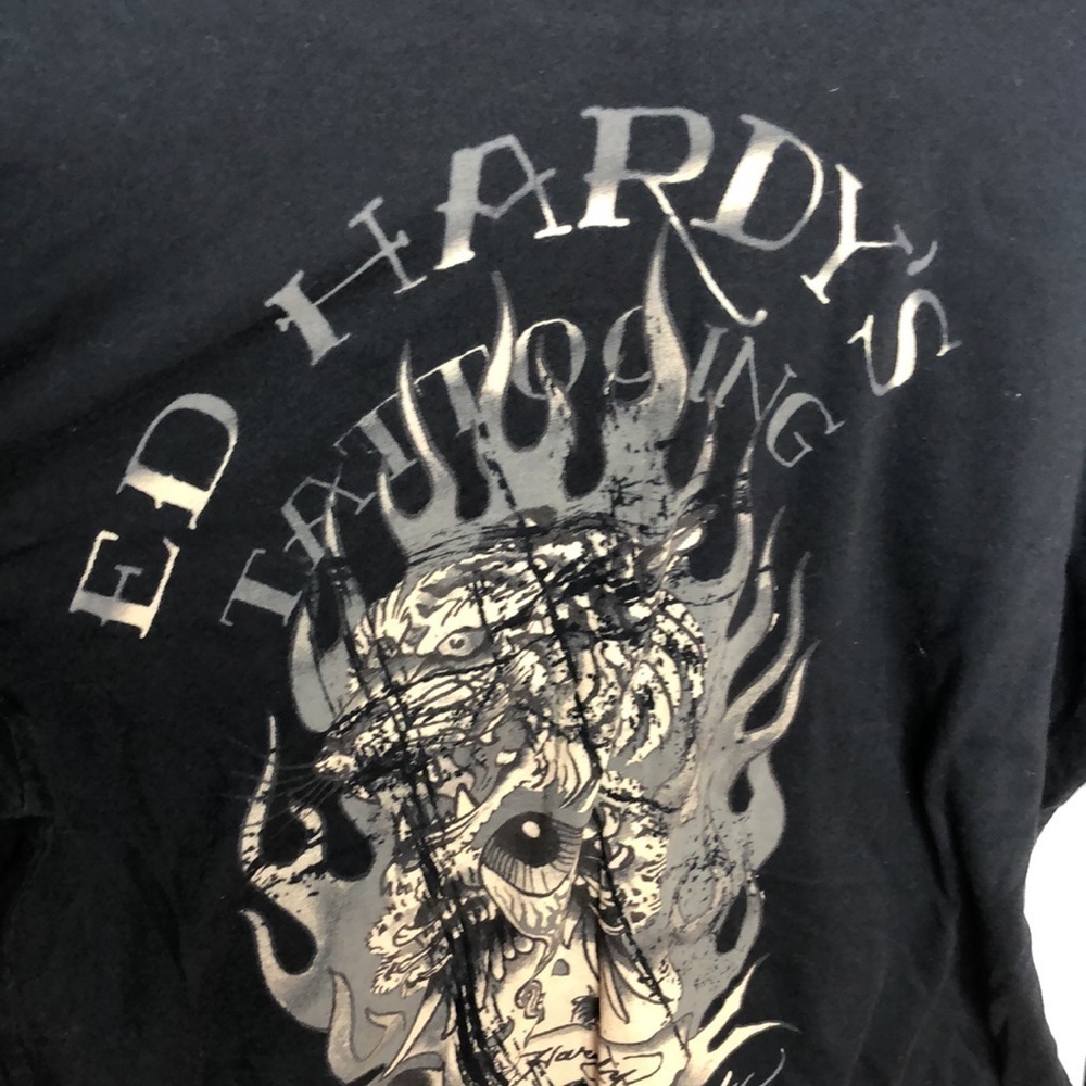 Ed Hardy Love Kills Slowly Long Sleeve Shirt M